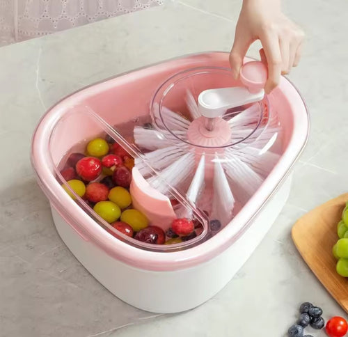 Multi-Function 360° Rotary Fruit & Vegetable Cleaner Spinner
