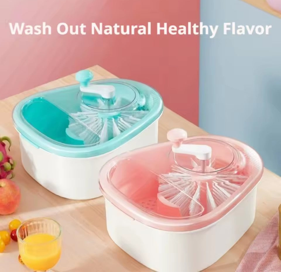 Multi-Function 360° Rotary Fruit & Vegetable Cleaner Spinner